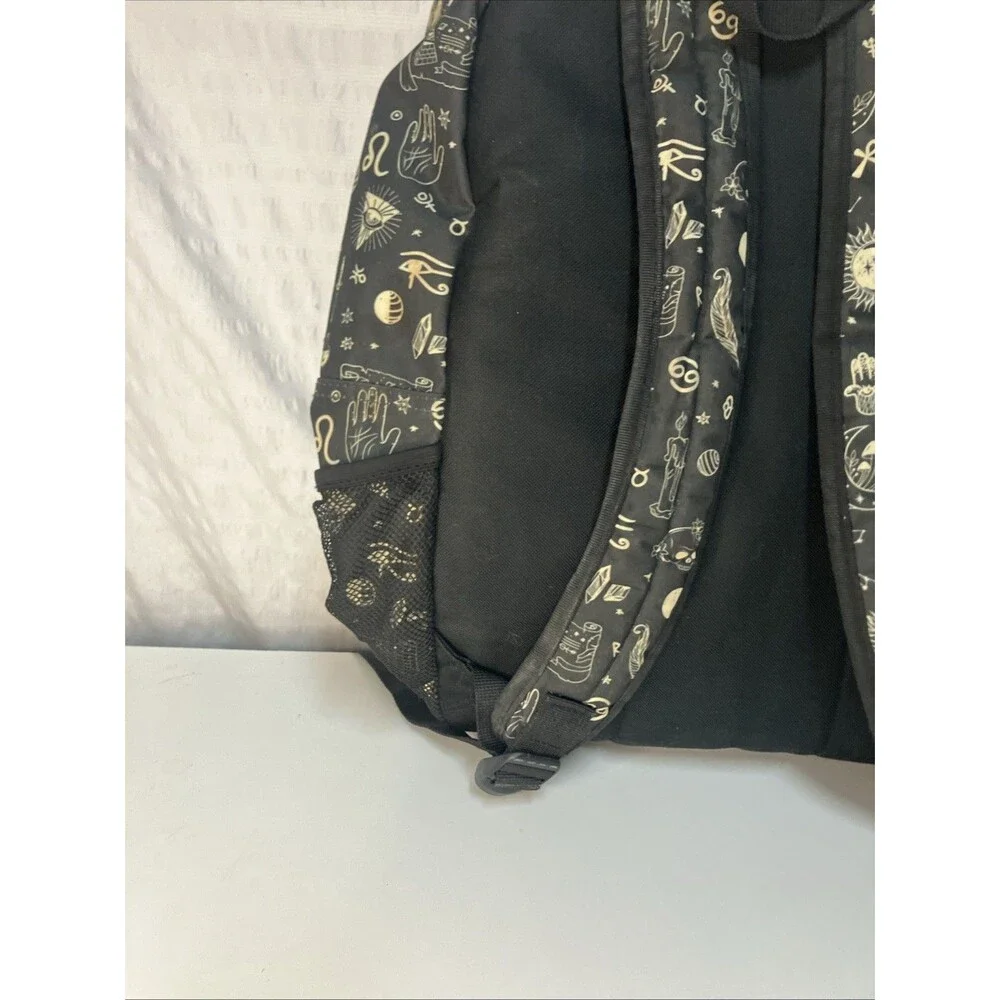Mushrooms Moons & Crystals Backpack 12”x6”x17”